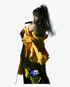 Ariana Grande In Yellow Dress On Stage, HD Png Download, Transparent PNG