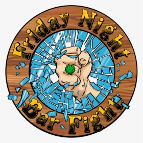 Friday Night Bar Fight Logo - Circle, HD Png Download, Transparent PNG