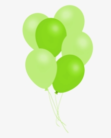 Bunch Of Green Balloons - Balloon, HD Png Download, Transparent PNG