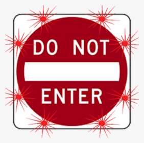 Image Logo For Lighted Roadway Signs - Printable Do Not Enter Sign, HD Png Download, Transparent PNG