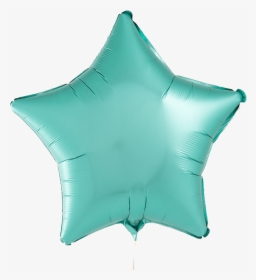 A Photograph Of Jade Green Foil Star Balloon - Cushion, HD Png Download, Transparent PNG