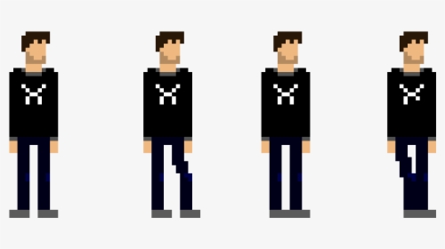 Pixel Art Characters Walking, HD Png Download, Transparent PNG