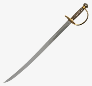 Brass Hilt Caribbean Pirate Sword - Long Sword, HD Png Download, Transparent PNG