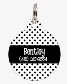 Black Dots Pattern Personalized Dog Id Tag For Pets - Pop Art Design Email, HD Png Download, Transparent PNG