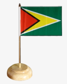 Guyana Table Flag - Drapeau De La Guyanne, HD Png Download, Transparent PNG