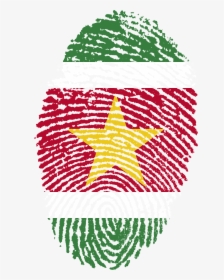 Suriname Flag Fingerprint Free Photo - Suriname Png, Transparent Png, Transparent PNG
