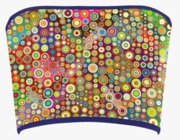 Multicolored Retro Polka Dots Pattern Bandeau Top - Portable Network Graphics, HD Png Download, Transparent PNG