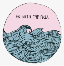 #creativity #graffitiart #art#collage #tumblr - Go With The Flow Art, HD Png Download, Transparent PNG