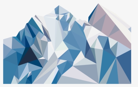 Geometric Mountains , Png Download - Geometric Mountain Painting, Transparent Png, Transparent PNG