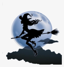 #halloween #holiday #myfavoriteholiday #witch #broom - Png Witch Moon Art, Transparent Png, Transparent PNG