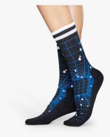 Happy Socks Athletic Grid Sock - Sock, HD Png Download, Transparent PNG