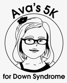 3rd Annual Ava S 5k For Down Syndrome - Cartoon, HD Png Download, Transparent PNG