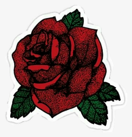 Sticker Rose Wall Decal Tattoo Flower - Rose Sticker Png, Transparent Png, Transparent PNG