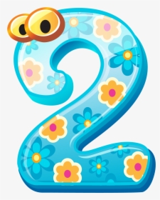 Cute Two Png Image - Numbers 2 Clipart, Transparent Png, Transparent PNG