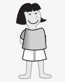 Space Page 21 Asian Girl - Asian Girl Clipart Black And White, HD Png Download, Transparent PNG