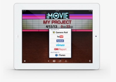 Imovie For Ipad, HD Png Download, Transparent PNG