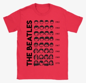 The Beatles Member S Faces Through The Years Shirts - Beatles Through The Years T Shirt, HD Png Download, Transparent PNG