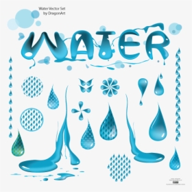 A Variety Of Water Vector Material - Water Vector, HD Png Download, Transparent PNG