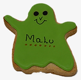 Green Ghosts Decorated Halloween Cookie - Royal Icing, HD Png Download, Transparent PNG