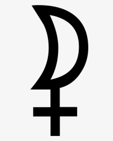 White Moon Symbol Astrology, HD Png Download, Transparent PNG