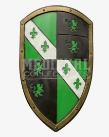 Transparent Medieval Shield Png - Green Medieval Shield, Png Download, Transparent PNG