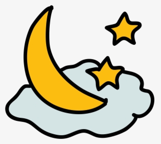 Moon And Stars Icon - Icon, HD Png Download, Transparent PNG