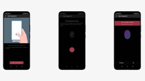 Unlock Screen Fingerprint Phone, HD Png Download, Transparent PNG