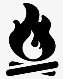 Computer Icons Symbol Campfire Font - Silhouette Campfire Png, Transparent Png, Transparent PNG