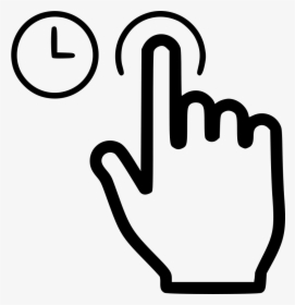 Click And Hold Png Icon Free Download - Hand Click Icon Png, Transparent Png, Transparent PNG