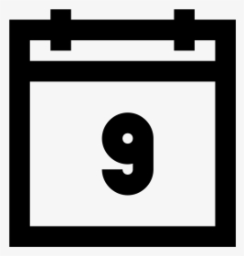 Calendar 9 Icon - Icon, HD Png Download, Transparent PNG