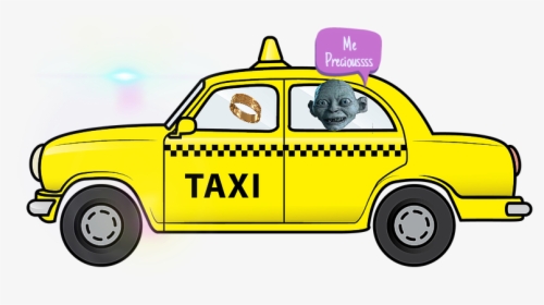 #gollum Taxi - New York Taxi Clipart, HD Png Download, Transparent PNG