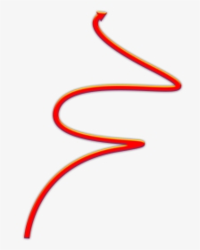 Wavy Arrow Png - Carmine, Transparent Png, Transparent PNG