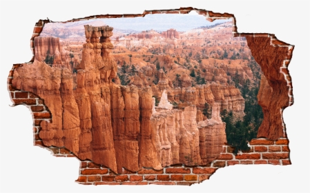 Zapwalls Decals Breaking Wall Inner Grand Canyon   - Bryce Canyon National Park, HD Png Download, Transparent PNG