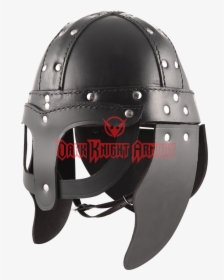 Leather Viking Helmet - Leather Helmet Medieval, HD Png Download, Transparent PNG