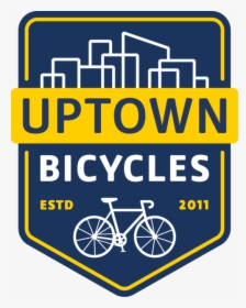 Uptown Bicycles Badge Logo   Class Logo-image   Itemprop - Road Bicycle, HD Png Download, Transparent PNG