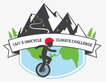 Tait S Unicycle Climate Challenge - Downhill Mountain Bike Vector, HD Png Download, Transparent PNG