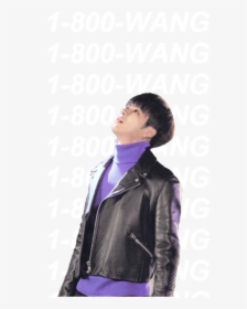 Got7 Jackson Wang Transparent   like Or Reblog If U - Leather Jacket, HD Png Download, Transparent PNG