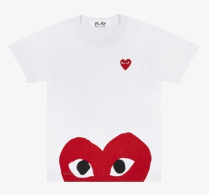 Red Heart - Cdg T Shirt Red Heart, HD Png Download, Transparent PNG