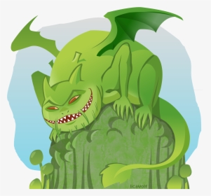 Cc Green Dragon By Licawolf-d3hjmcy - Cartoon, HD Png Download, Transparent PNG