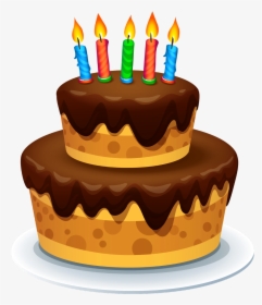 #cake #torta - Cake With Candle Clipart, HD Png Download, Transparent PNG