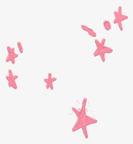 Stars Pink Overlay Sticker - Starfish, HD Png Download, Transparent PNG
