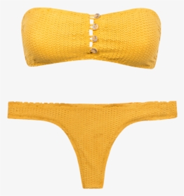 Gold Scales Buttons Bikini - Swimsuit Top, HD Png Download, Transparent PNG