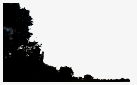 #trees #treeline #offset #bush #fawnelaine - Silhouette, HD Png Download, Transparent PNG