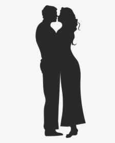Silhouette Couple Romance Film - Romantic Couple Silhouette Clip Art, HD Png Download, Transparent PNG
