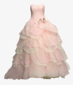 Fantasy Gowns, Women S Evening Dresses, Prom Dresses, - Ruffle, HD Png Download, Transparent PNG
