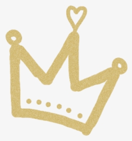#crown #queen #gold #goldcrown #yellow #king #heart, HD Png Download, Transparent PNG