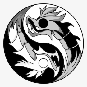 Tattoo Yin And Yang Chinese Dragon Drawing - Chinese Dragon Stencil Drawings, HD Png Download, Transparent PNG