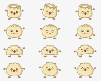 Dumplings Cartoons Vector - Cartoon Dumplings, HD Png Download, Transparent PNG