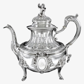 Teapot Vintage Png - Antique Silver Teapot Png, Transparent Png, Transparent PNG