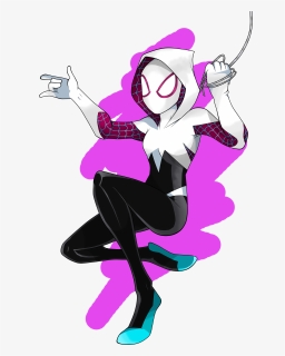 Kawaii Clipart Spider - Draw Gwen Stacy Spiderman, HD Png Download, Transparent PNG